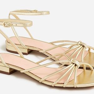 J. Crew Hazel Sandals 10.5 gold